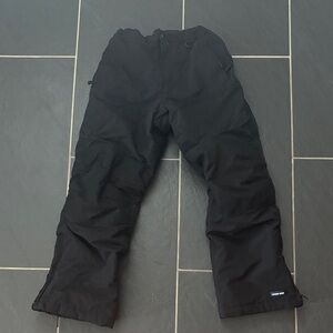 Lands' End Kids Black Snow/Ski Pants